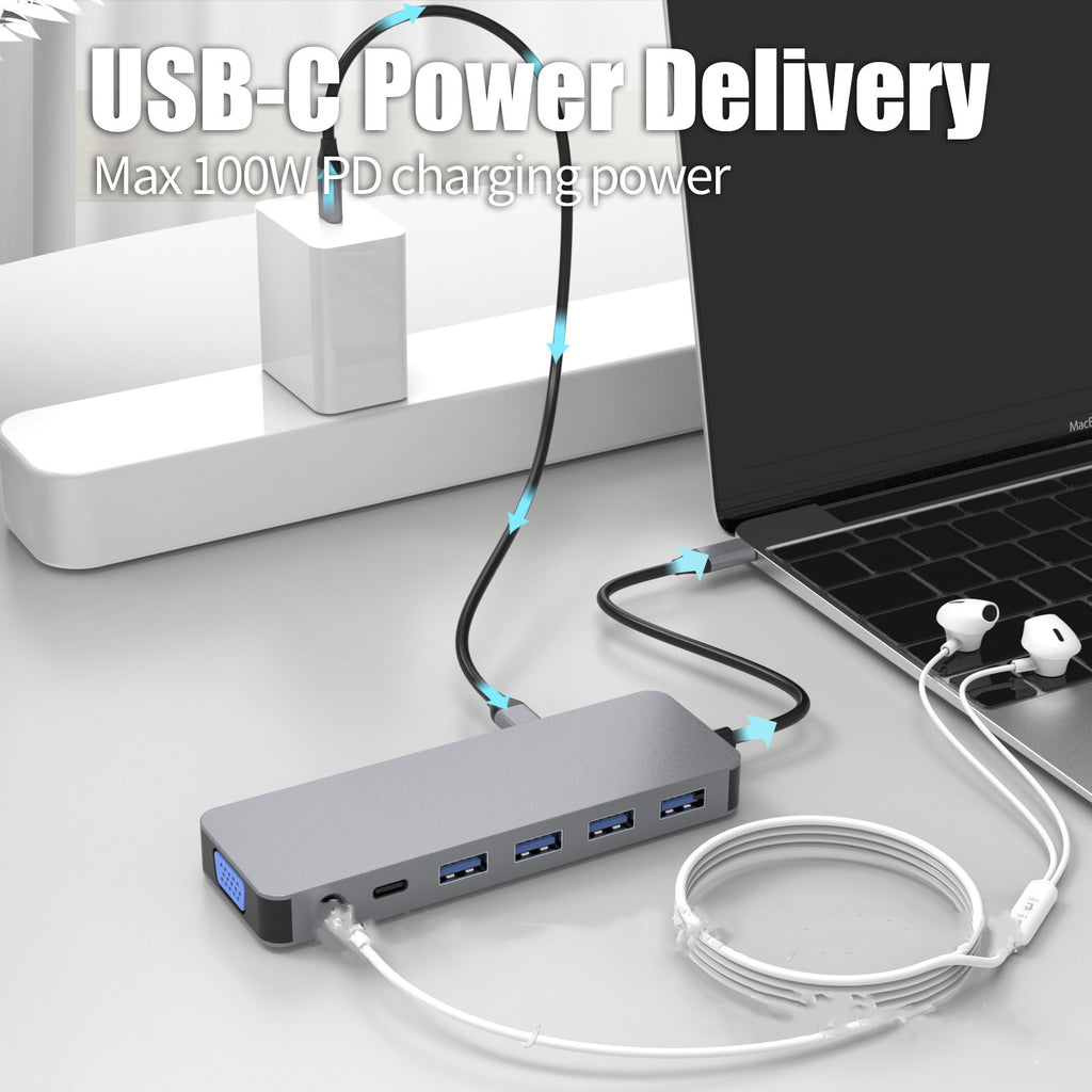Station d'Accueil Hub USB-C 13-en-1 | Lazetech