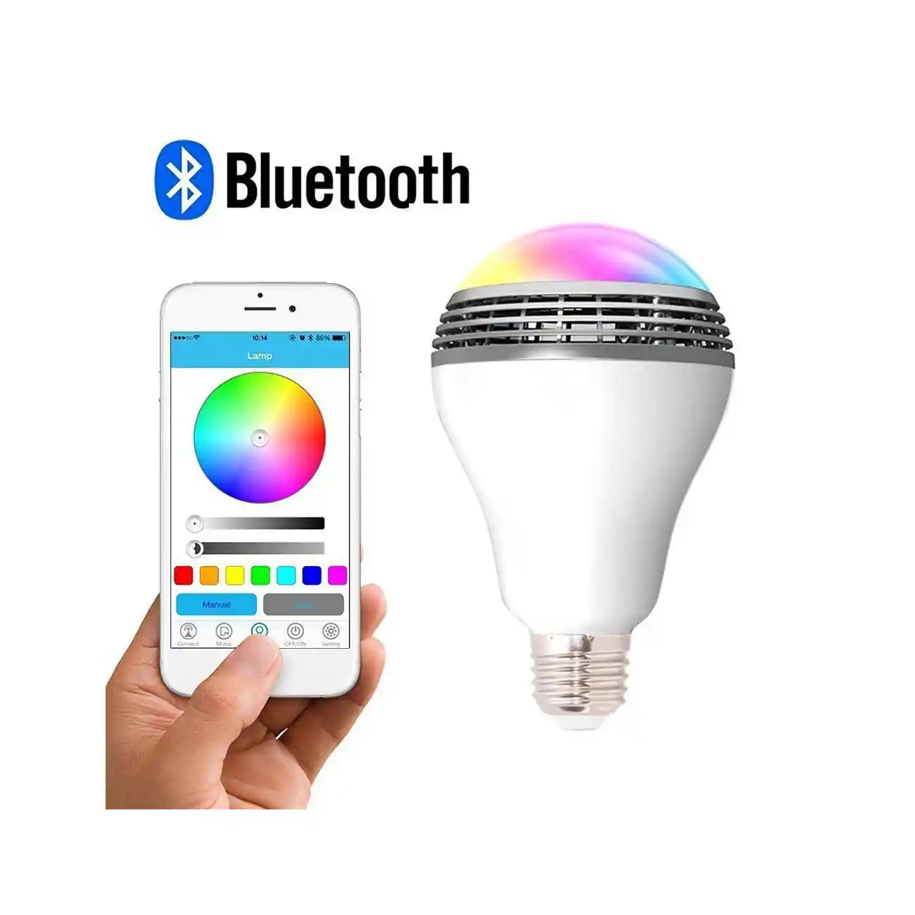 Ampoule LED Connectée avec Enceinte Bluetooth Intégrée -  | Lazetech Store