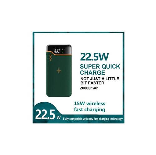 Batterie Externe 20000mAh : Charge Rapide & Sans Fil -  | Lazetech Store
