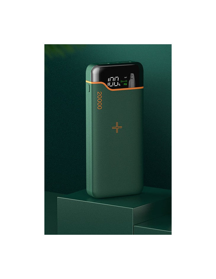 Batterie Externe 20000mAh : Charge Rapide & Sans Fil - Green / Charge rapide 20000mAh | Lazetech Store