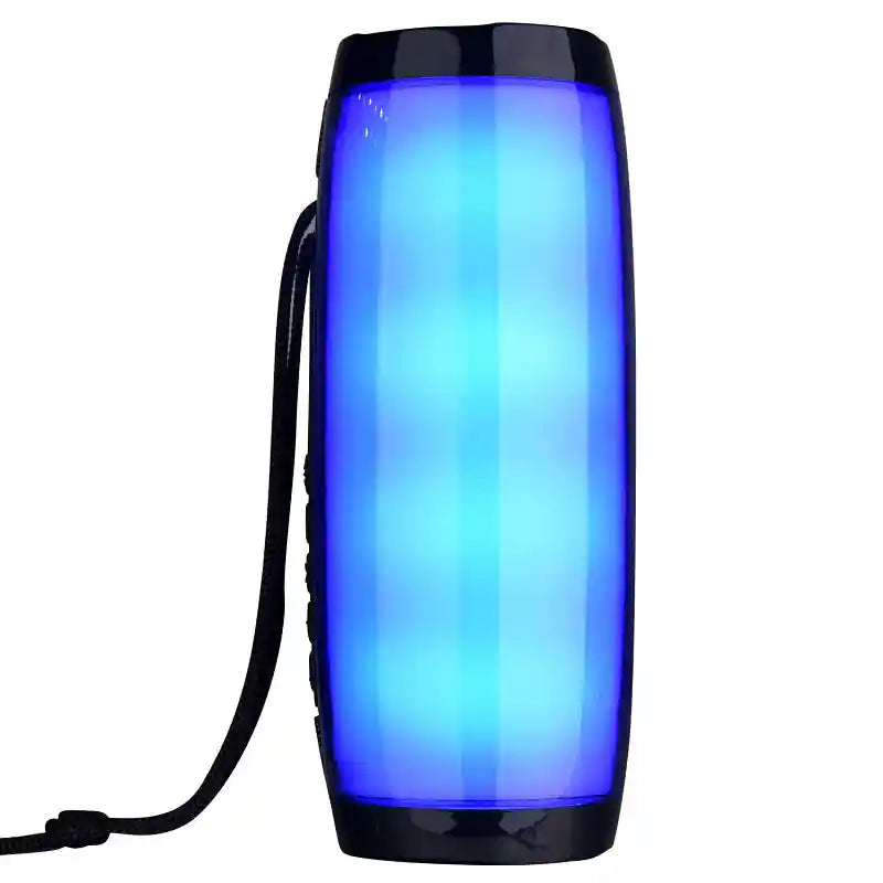 Enceinte Bluetooth Portable 10W - Waterproof et Basses Puissantes - Black LED | Lazetech Store