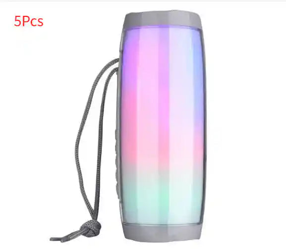 Enceinte Bluetooth Portable 10W - Waterproof et Basses Puissantes - Grey LED 5pcs | Lazetech Store