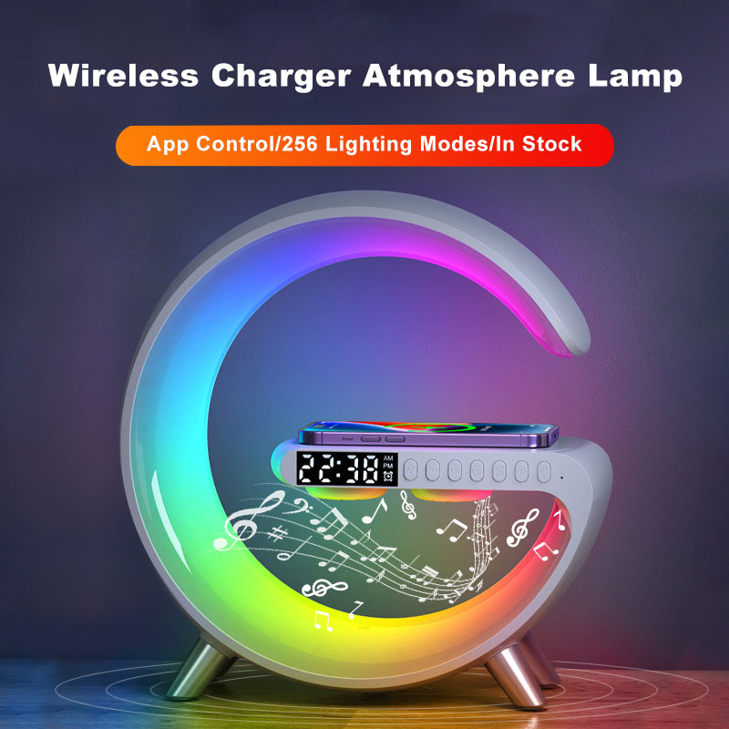 Lampe LED Bluetooth avec Chargeur Sans Fil - Déco et Contrôle via App -  | Lazetech Store