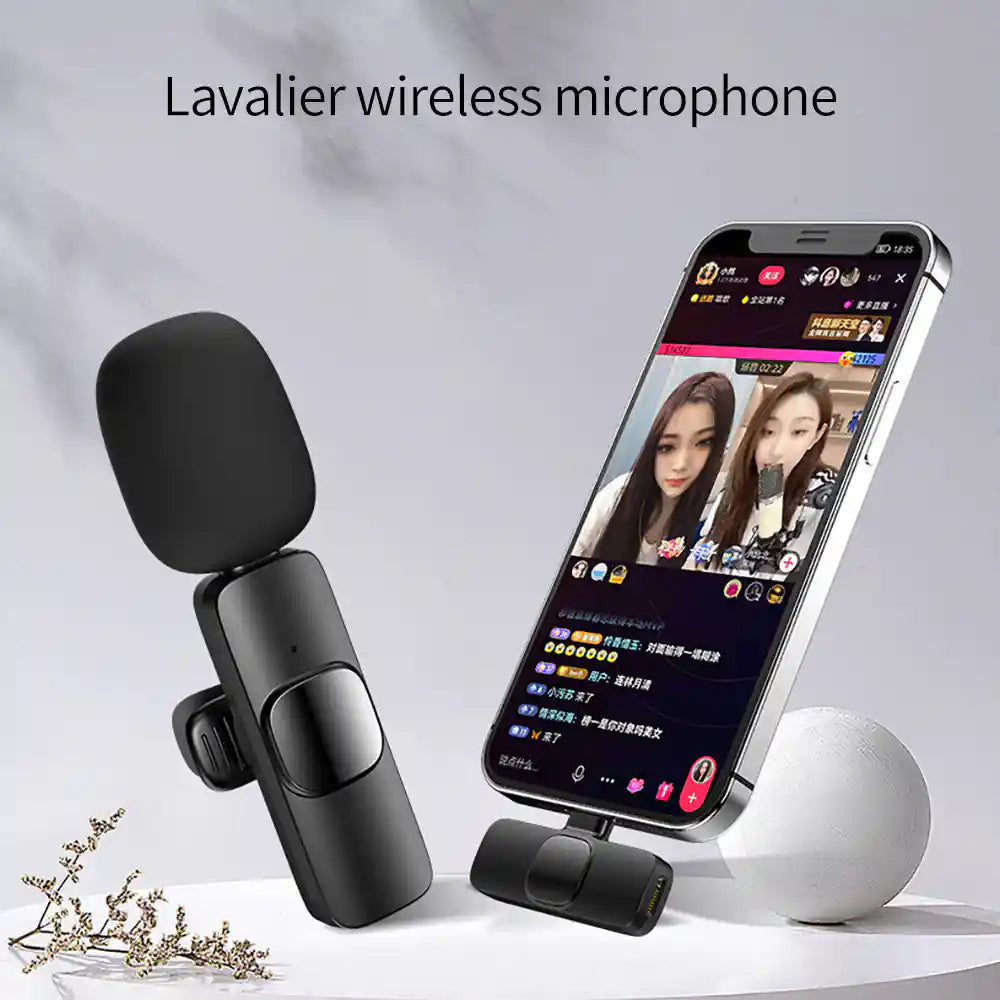 Microphone Lavalier Sans Fil - Enregistrement Vidéo et Audio Longue Autonomie -  | Lazetech Store