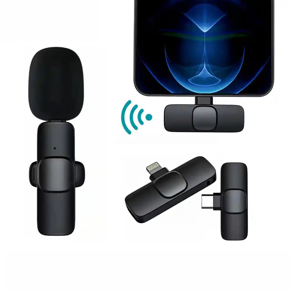 Microphone Lavalier Sans Fil - Enregistrement Vidéo et Audio Longue Autonomie -  | Lazetech Store