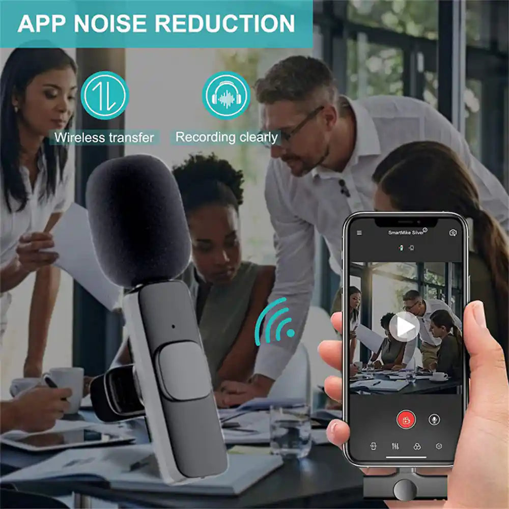 Microphone Lavalier Sans Fil - Enregistrement Vidéo et Audio Longue Autonomie -  | Lazetech Store