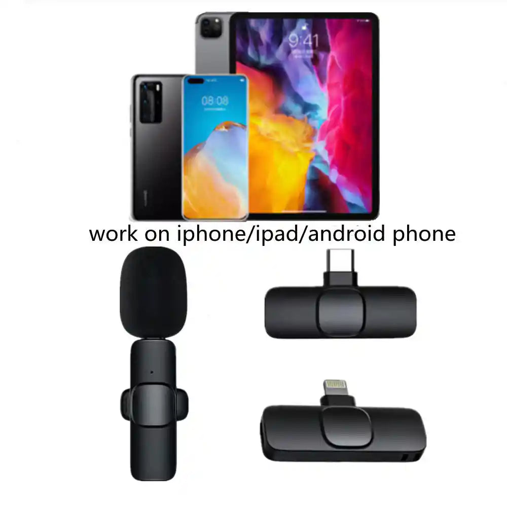 Microphone Lavalier Sans Fil - Enregistrement Vidéo et Audio Longue Autonomie -  | Lazetech Store