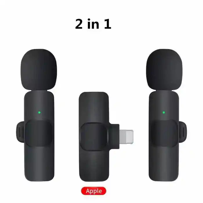 Microphone Lavalier Sans Fil - Enregistrement Vidéo et Audio Longue Autonomie - 2in1 for IOS | Lazetech Store