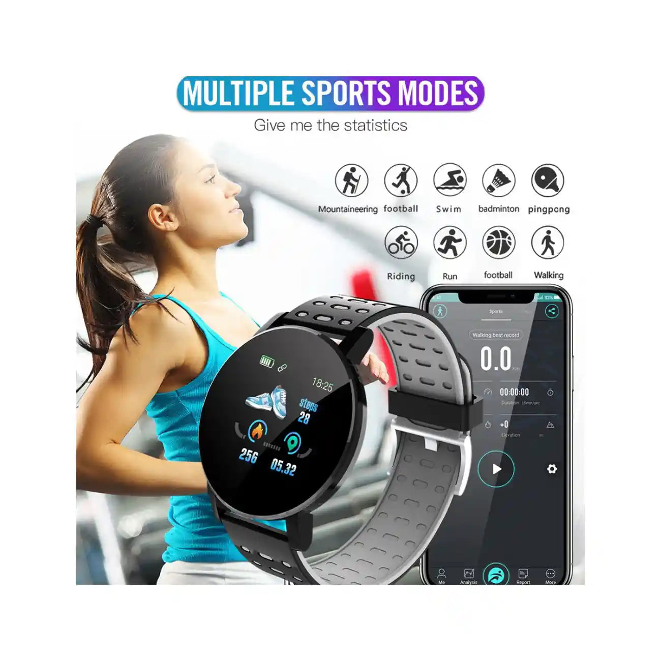 Montre Connectée Bluetooth - Smartwatch Sport et Notifications -  | Lazetech Store