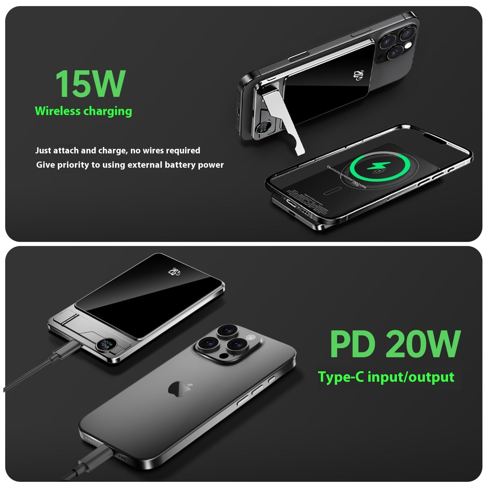 Power Bank Magnétique Sans Fil Ultra-Fin – Compatible MagSafe -  | Lazetech Store