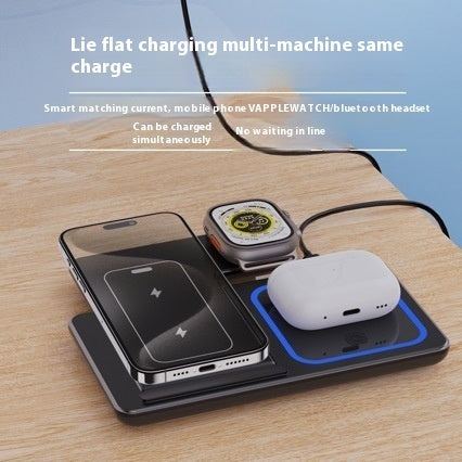 Station de Charge Sans Fil 15W 3-en-1 - Compatible iPhone iWatch et AirPods -  | Lazetech Store