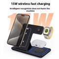 Station de Charge Sans Fil 15W 3-en-1 - Compatible iPhone iWatch et AirPods - Black / IPhone | Lazetech Store