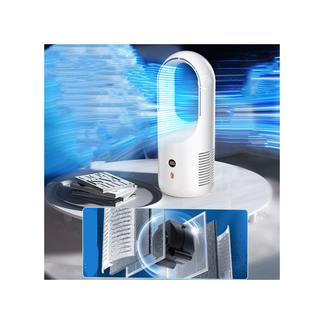 Ventilateur USB Sans Lames : Sécurisé & Silencieux -  | Lazetech Store